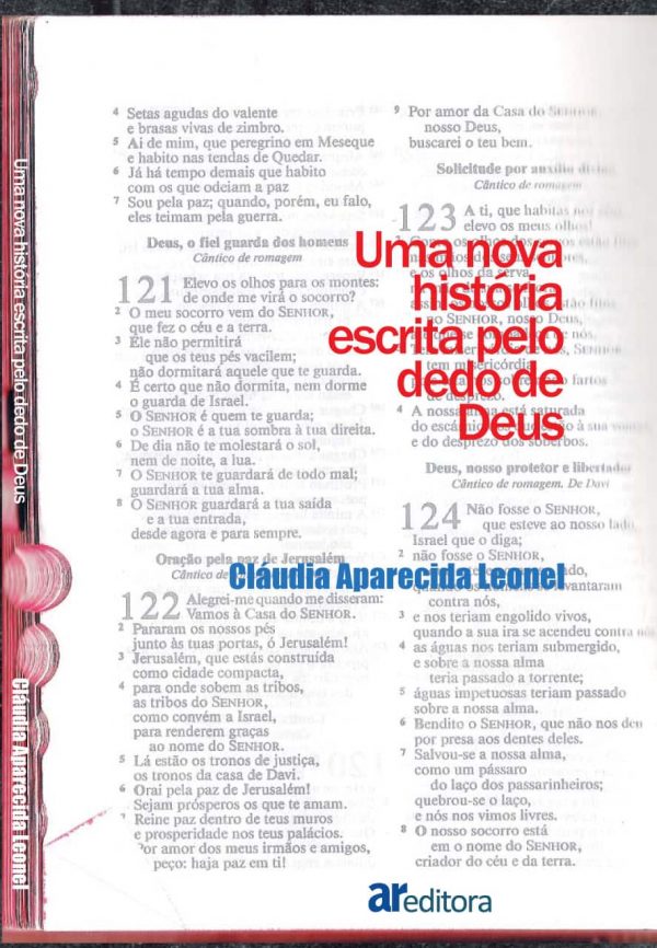 Uma nova história escrita pelo dedo de Deus